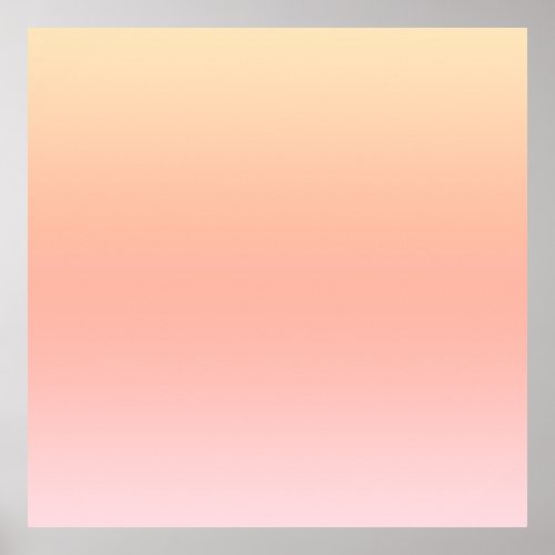 Light peach color gradient poster