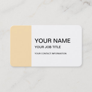 Light Peach High End Colored Business Card