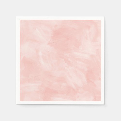 Light Peach Retro Watercolor Texture Paper Napkins