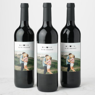 Light Photo   Engagement Announcement   Wine Label