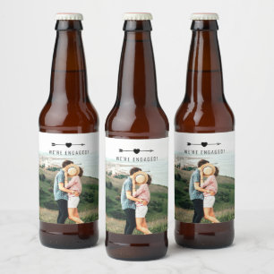 Light Photo Engagement Beer Label