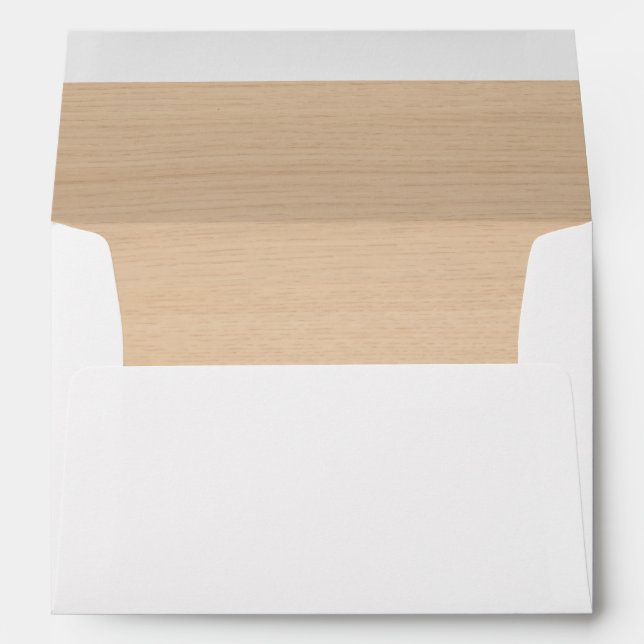 Light Pine Wood Envelope (Back (Bottom))
