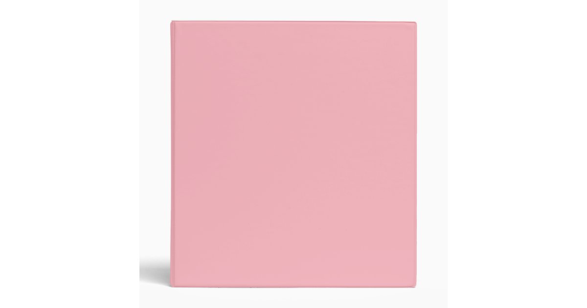 Light Pink 3 Ring Binder | Zazzle