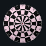 Light Pink And Black Dart Board<br><div class="desc">Light Pink And Black Dart Board</div>
