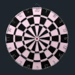Light Pink And Black Dart Board<br><div class="desc">Light Pink And Black Dart Board</div>