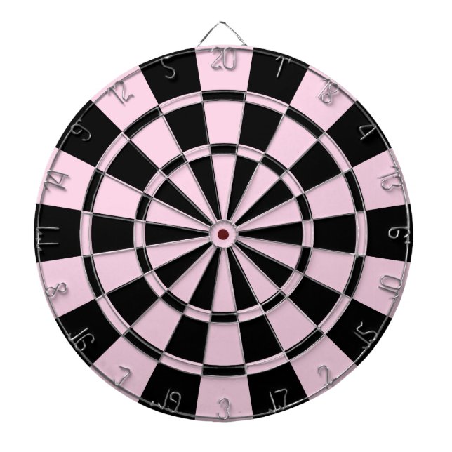 Light Pink And Black Dart Board (Front)