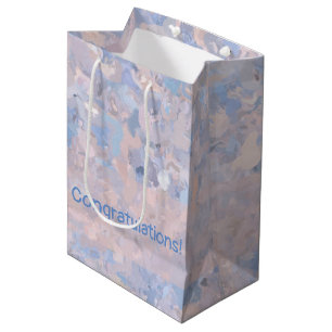 Light Pink and Blue Medium Gift Bag