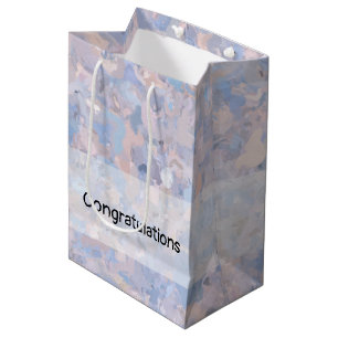 Light Pink and Blue Medium Gift Bag
