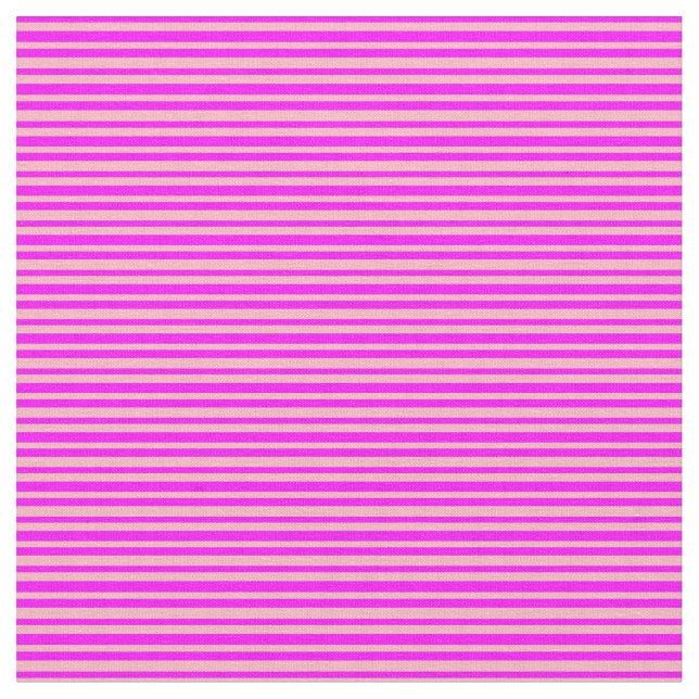 Light Pink and Fuchsia Lines/Stripes Pattern Fabric (Close Up)