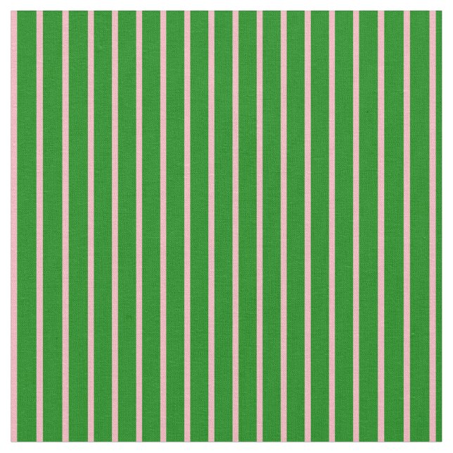 Light Pink and Green Colored Pattern Fabric (Close Up)