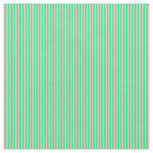 Light Pink and Green Colored Stripes Pattern Fabric