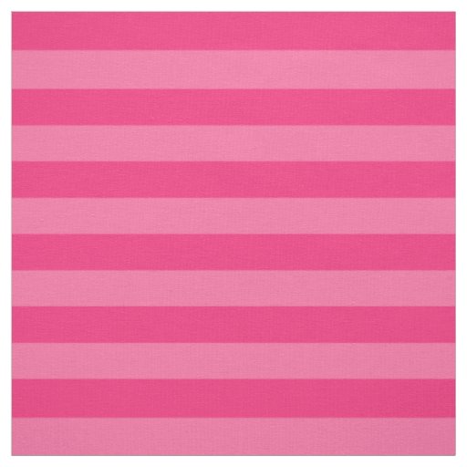 Light Pink and Hot Pink Stripes  Fabric
