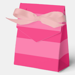 Light Pink and Hot Pink Stripes Favor Boxes