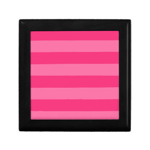 Light Pink and Hot Pink Stripes Gift Box