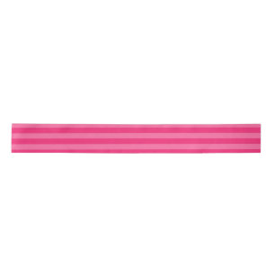 Light Pink and Hot Pink Stripes  Satin Ribbon