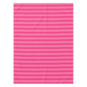 Light Pink and Hot Pink Stripes Tablecloth