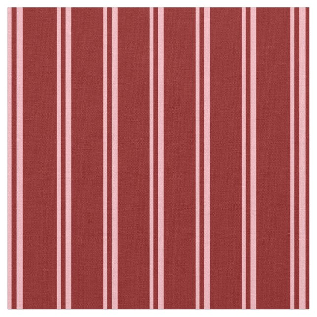 Light Pink and Maroon Lined/Striped Pattern Fabric (Close Up)
