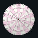 Light Pink And White Dartboard<br><div class="desc">Light Pink And White Dart Board</div>