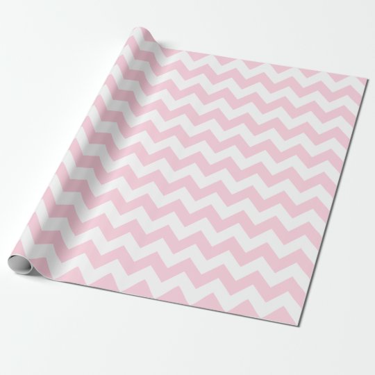 pink and white chevron wrapping paper