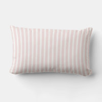 Pink and white top lumbar pillow