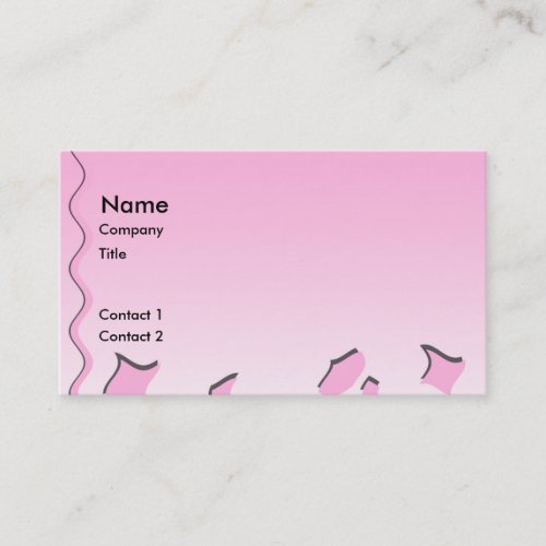 Light Pink and White Wavy Pattern. Business Cards