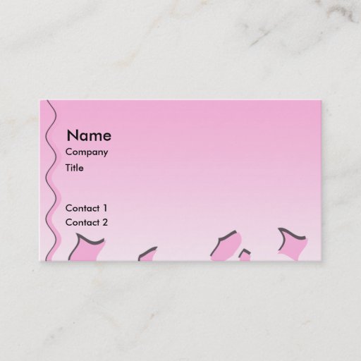 Customizable Light Pink and White Wavy Pattern. Business Cards