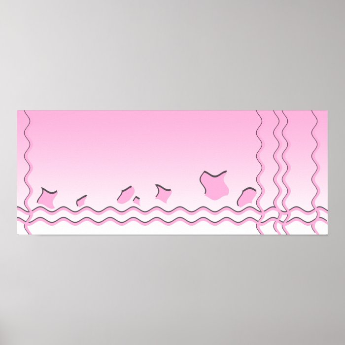 Light Pink and White Wavy Pattern. Print