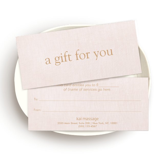 Light Pink Beauty Salon Spa Gift Certificate (Creator Uploaded)