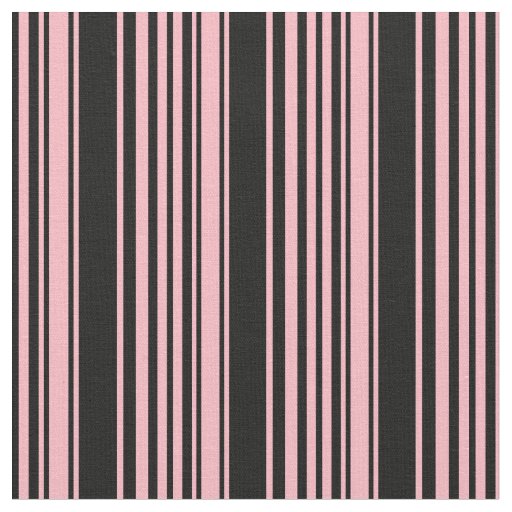 Light Pink & Black Pattern Fabric