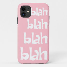 Light Pink Blah Blah Blah iPhone 5s Case