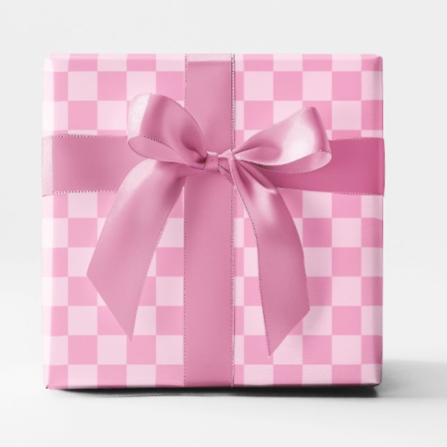 Light Pink Checkered Wrapping Paper (Light Pink Checkered Wrapping Paper)