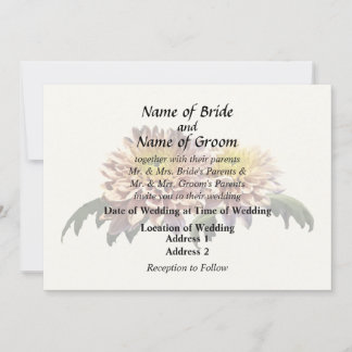 Light Pink Chrysanthemums Invitation