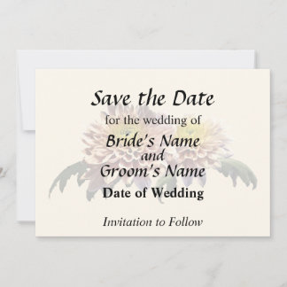 Light Pink Chrysanthemums Save The Date