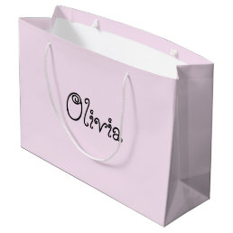 Light Pink Color Baby Shower Gift Bag