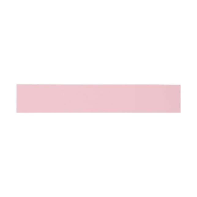 Light Pink Color Invitation Belly Band (Flat)