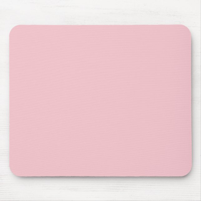 Light Pink Color Mouse Pad (Front)