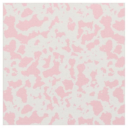 Light Pink Cow Print Fabric