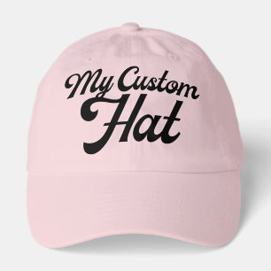 LIGHT PINK Custom Baseball Cap Blank (Dad Cap)