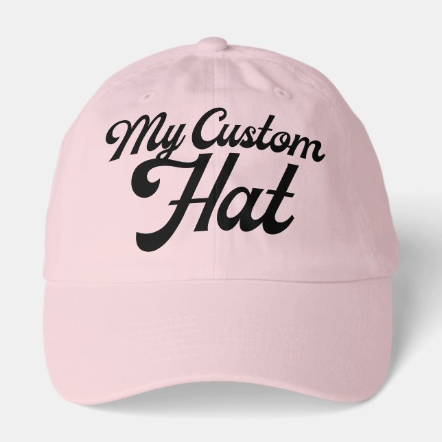 LIGHT PINK Custom Baseball Cap Blank (Dad Cap) (Front)