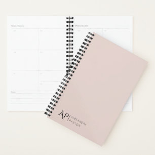 Light Pink Custom Monogram 2025 Planner