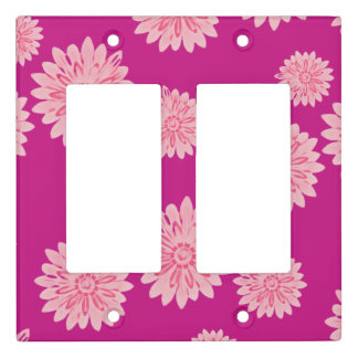 Light Pink Daisies on Hot Pink Switch Cover
