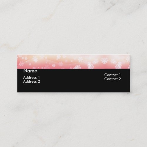 Light Pink Daisy Flower Topper Profile Cards Business Card Template