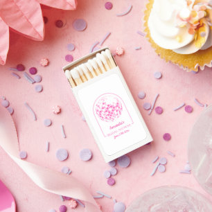 Light Pink Disco Boogie Bridal Shower Matchboxes