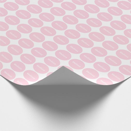 light pink dots on white wrapping paper