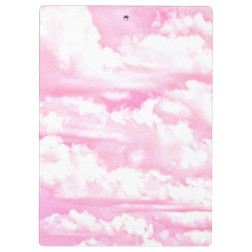 Light Pink Elegant Clouds Decor Clipboard