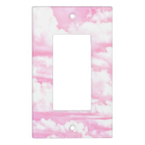 Light Pink Elegant Clouds Decor Light Switch Cover