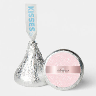 Light Pink Floral Monogram Hershey®'s Kisses®