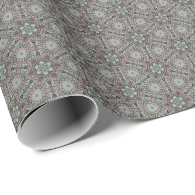 Light Pink Flowers Pattern Wrapping Paper (Roll Corner)