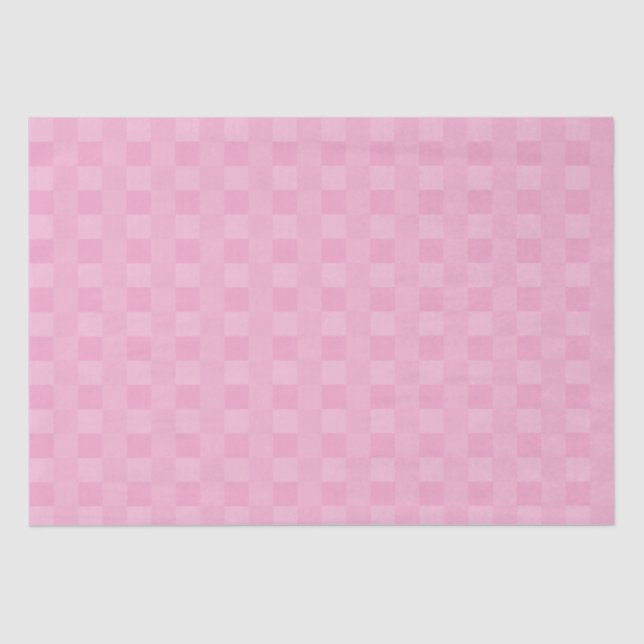 Light Pink Geometric Squares Simply Modern Elegant Tissue Paper (Front)