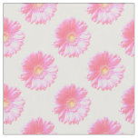 Light pink gerbera daisy fabric